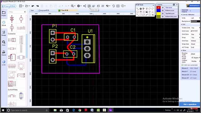 How To Use Easyeda To Design Pcb Schematic Step By Step 