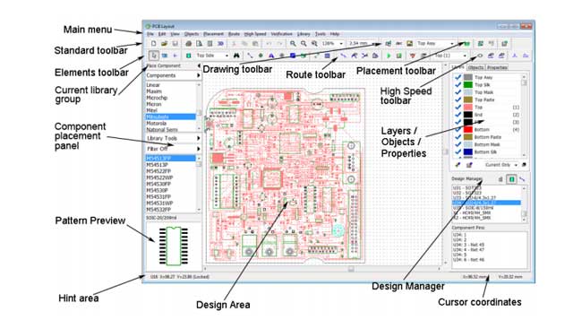 diptrace pattern editor