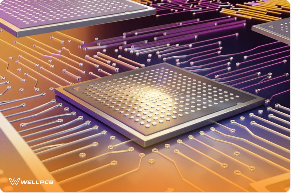 3D Rendering of MCUs and circuit traces