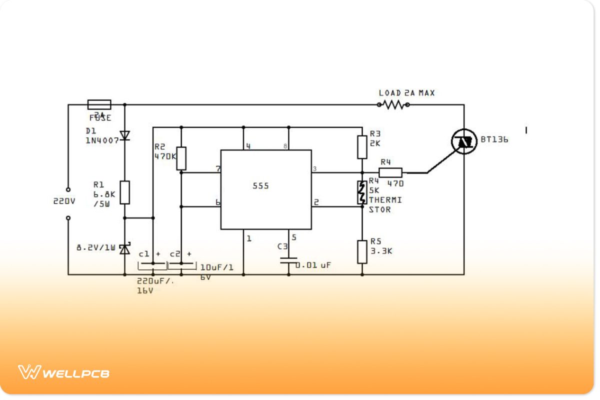 555 Temperature Controller Circuit