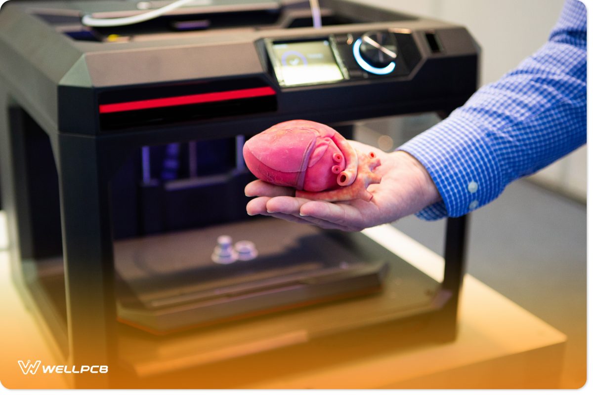 A 3D printed heart