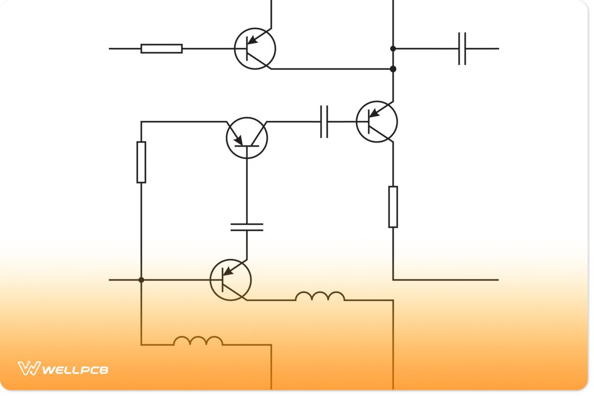 A Circuit Diagram With Transistors 