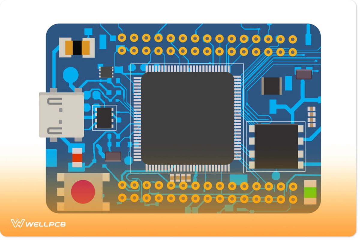 A DIY electronic mini board with a micro-controller