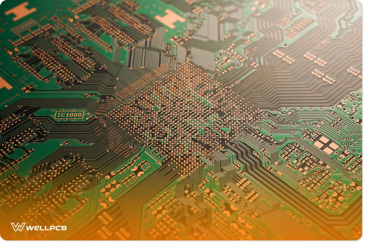 A PCB with no components mounted