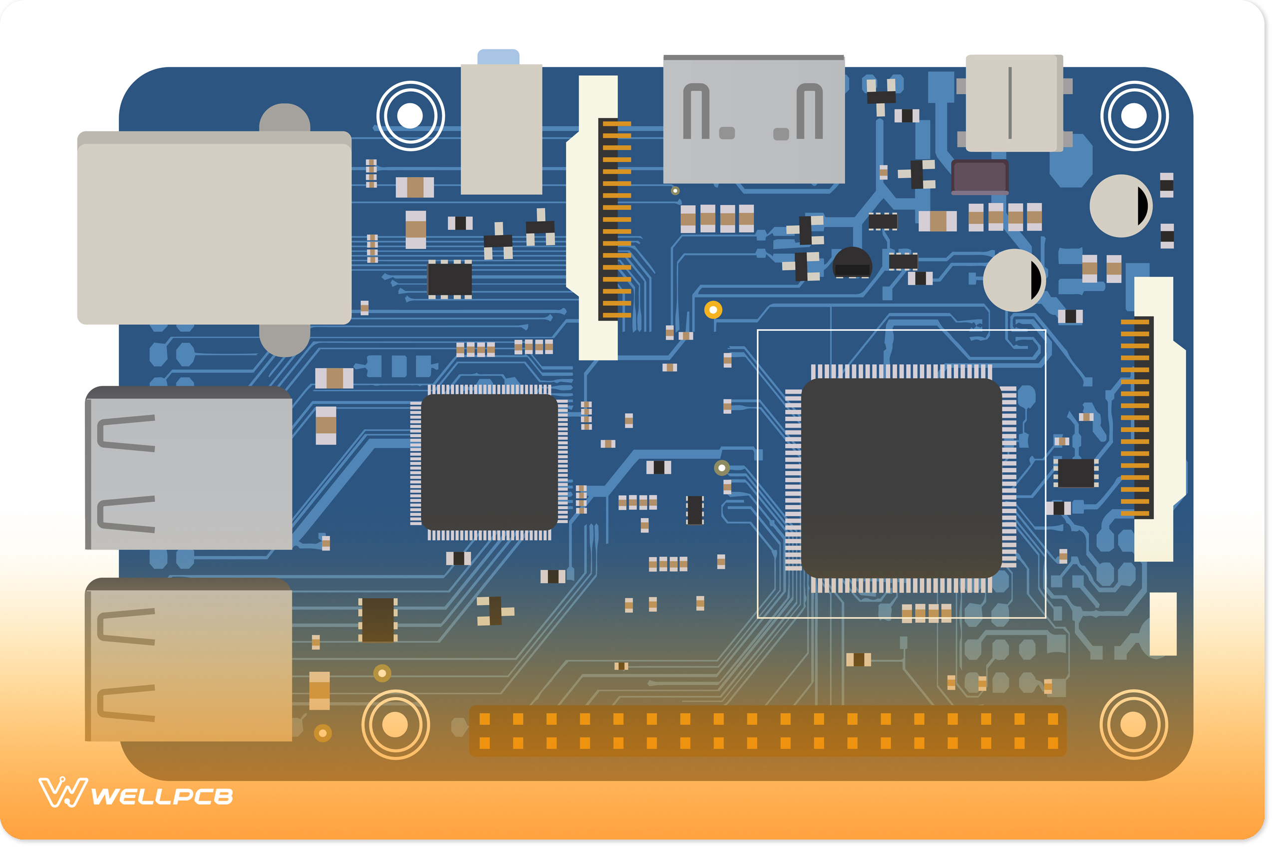 A Raspberry Pi DIY electronic board