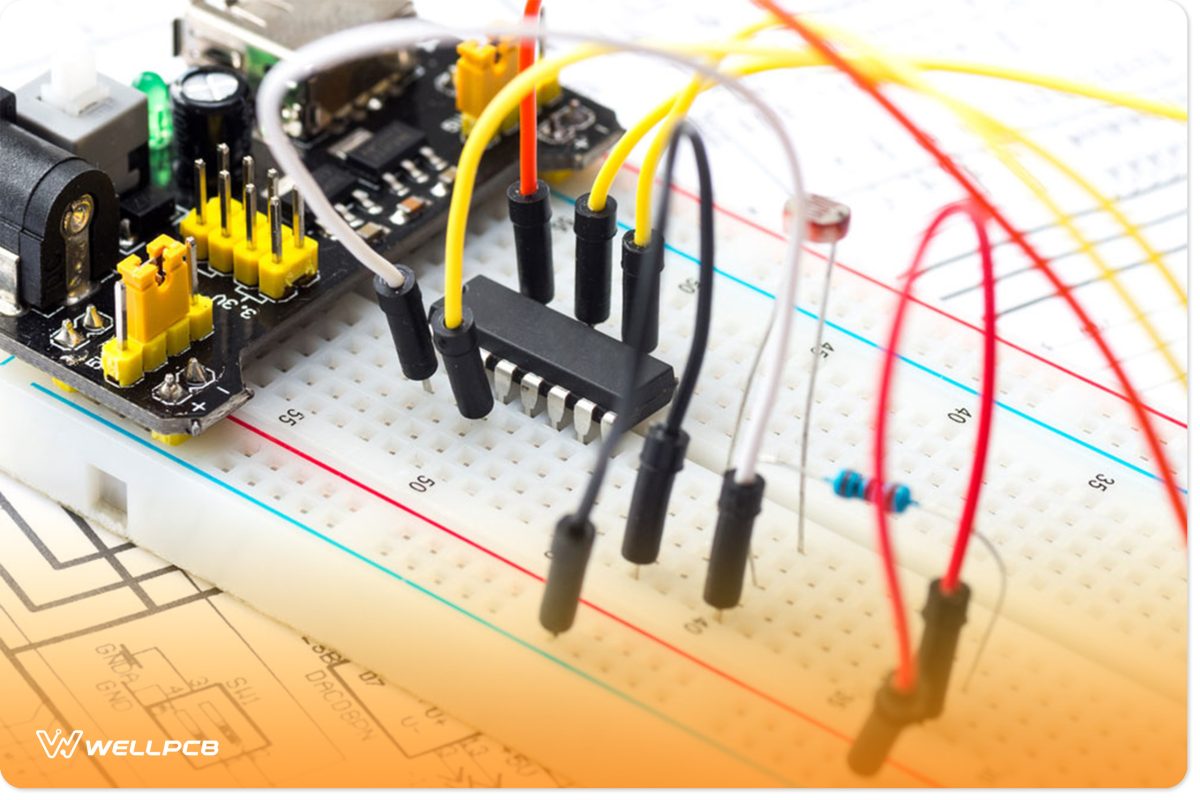 A breadboard