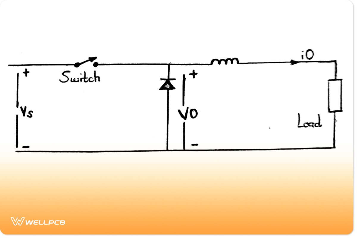 A circuit diagram of a chopper 