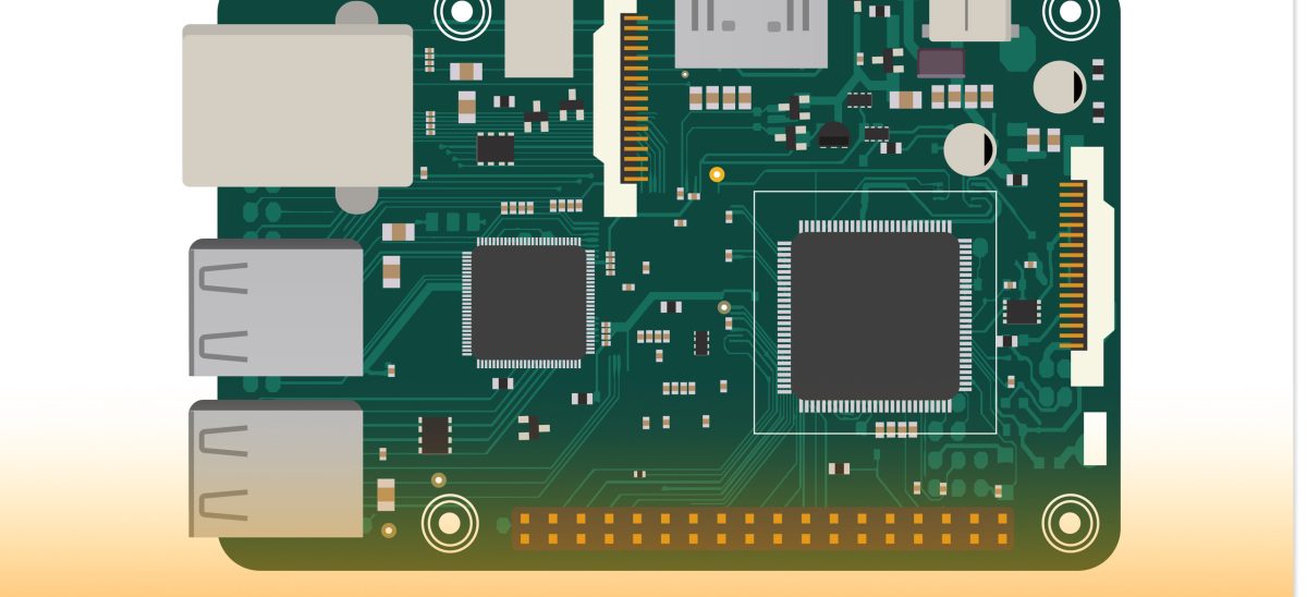 A microcontroller board with extensions for peripherals