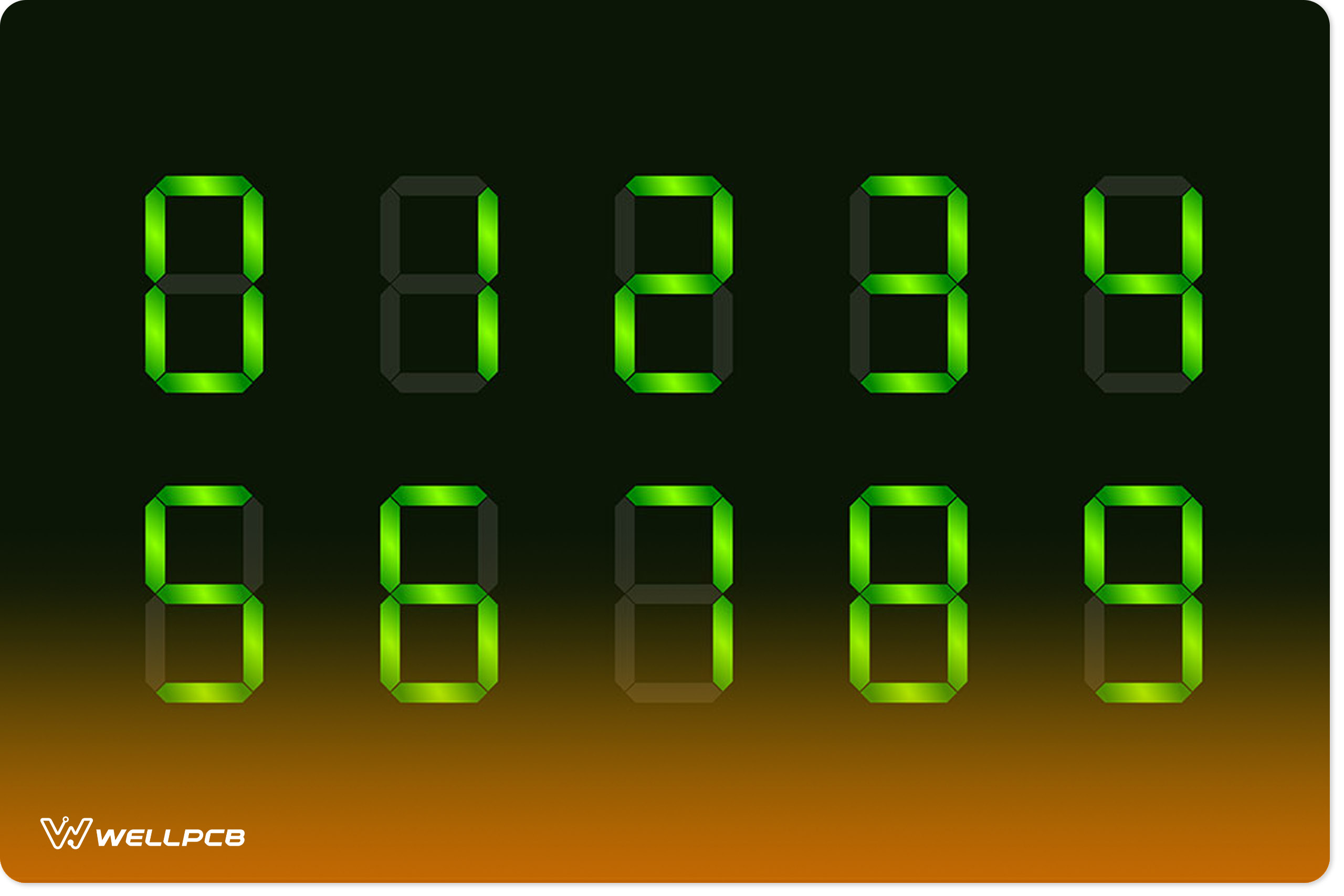 A numerals 7-segment display