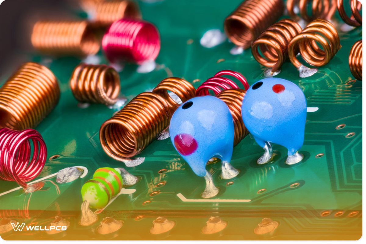 Air core inductors on a circuit