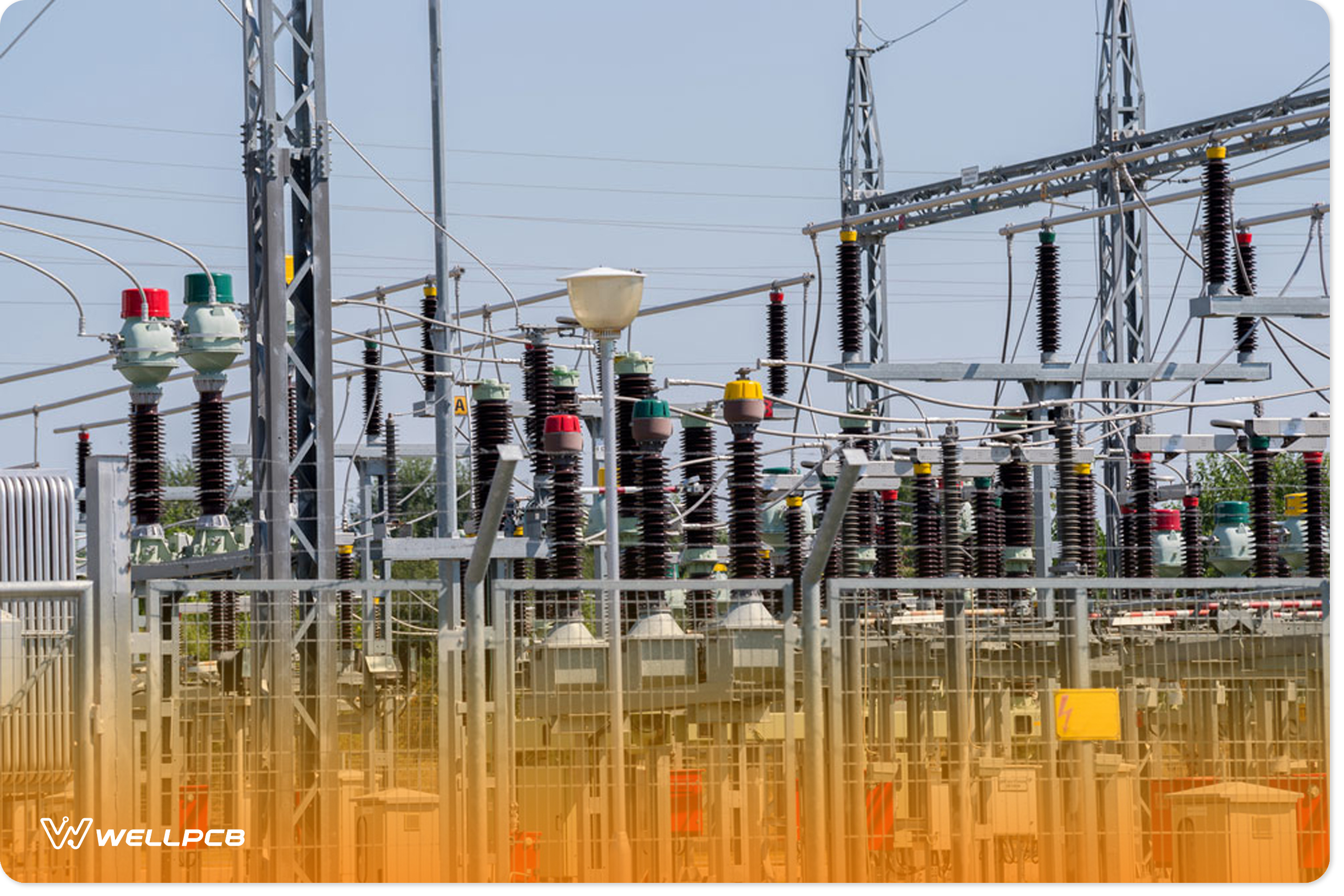 An AC substation power grid