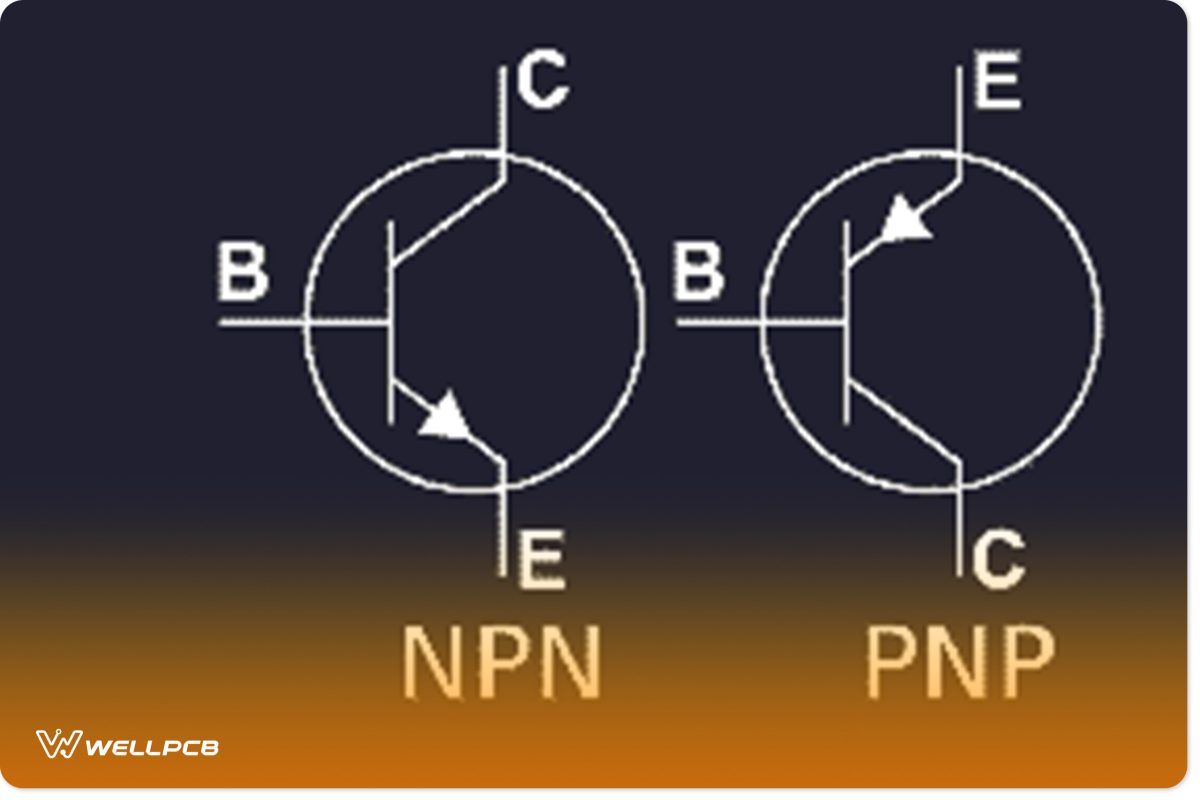 An NPN and PNP illustration