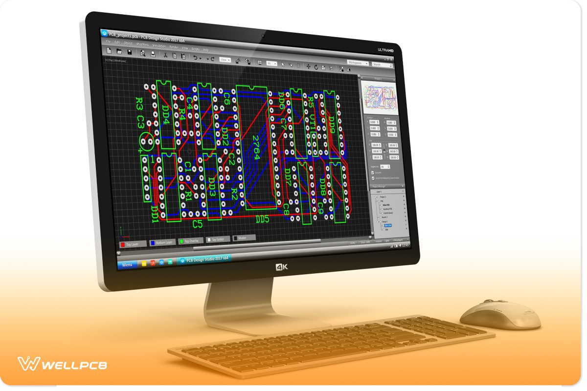 An example of PCB software in use