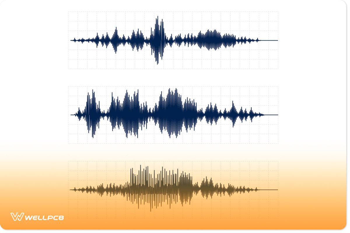 An illustration of a vibration pulse wave