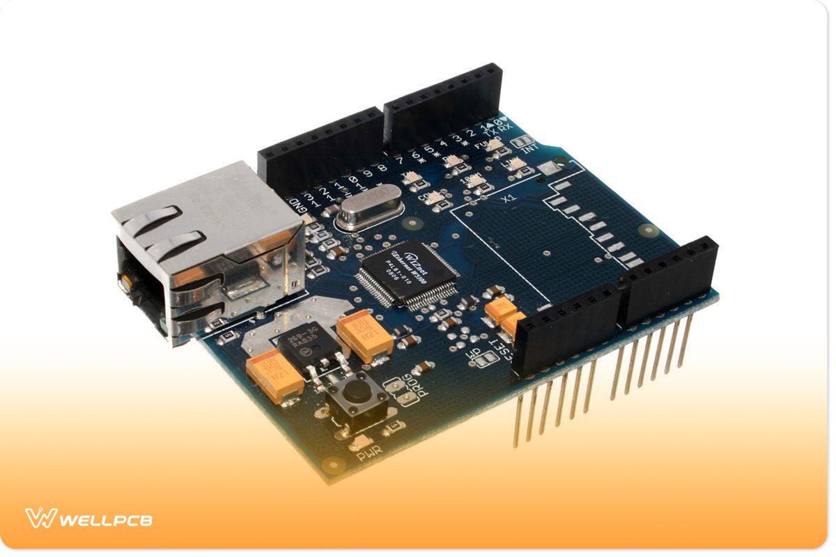 Arduino Ethernet shield.