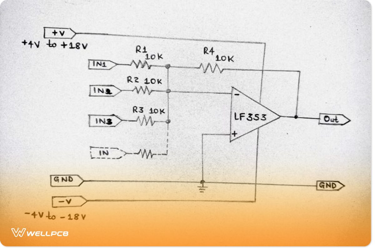 Audio Mixer by IC LF535