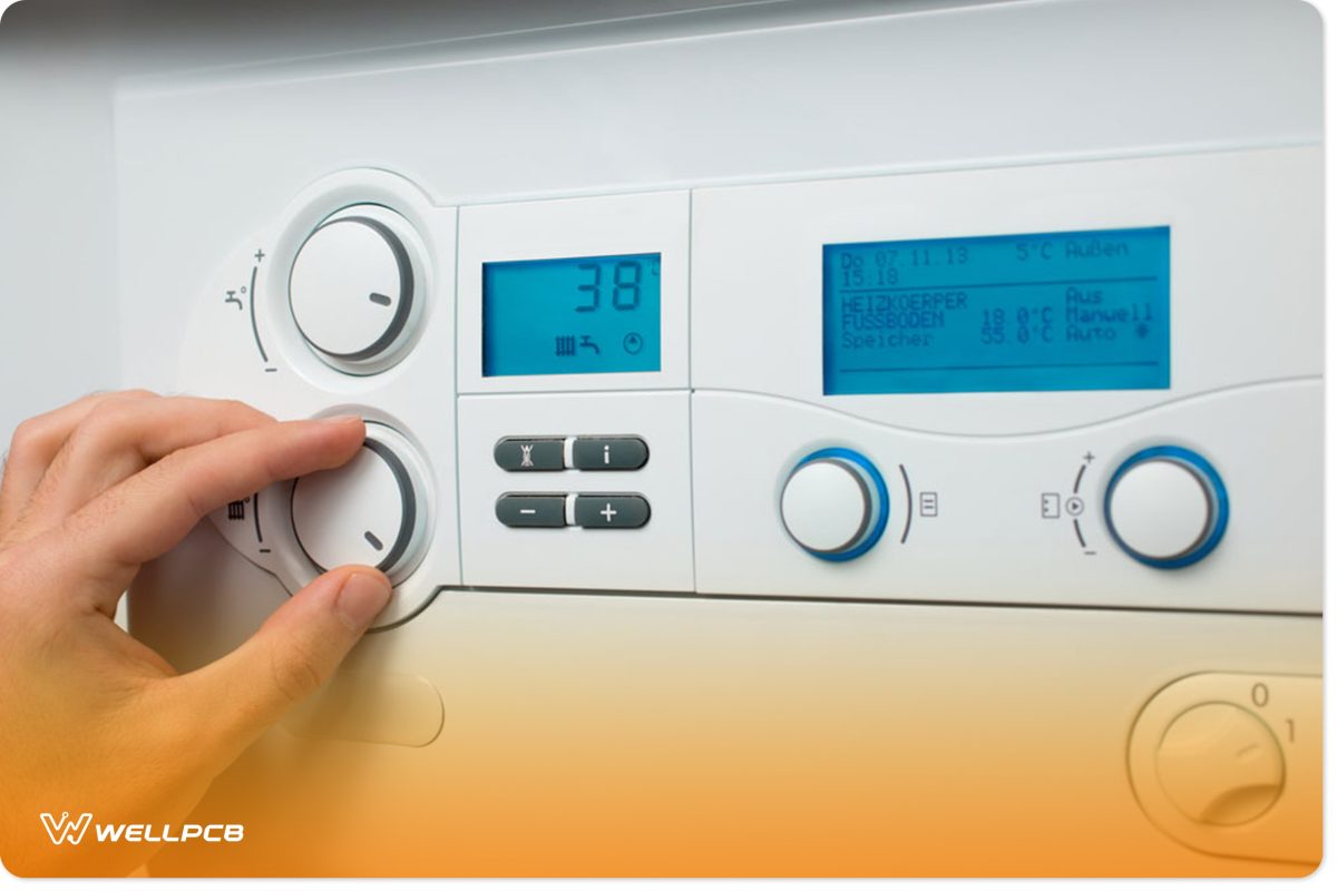 Boilers contain a digital buffer to measure the temperatures