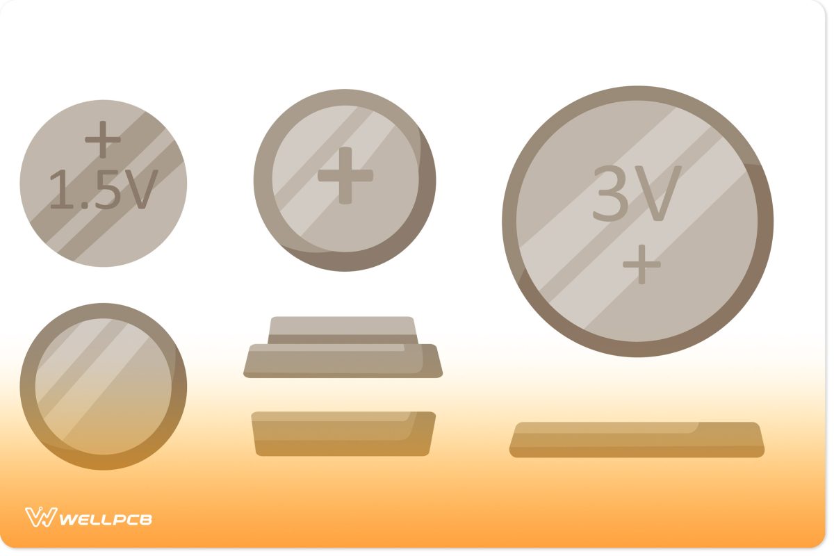 Button Coin Batteries Vector