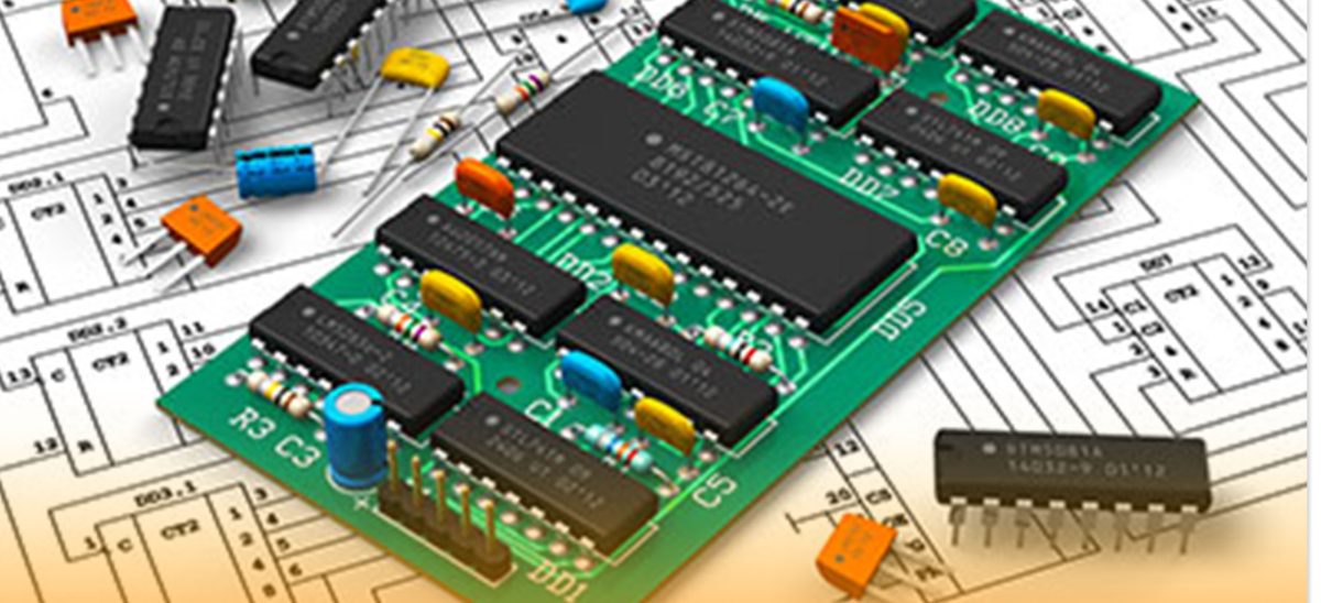 Circuit Board with Microchips