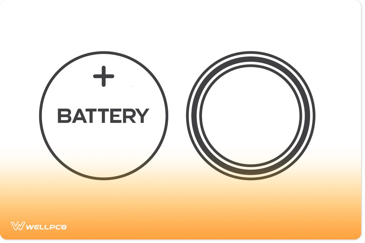 Coin Cell Battery Illustration