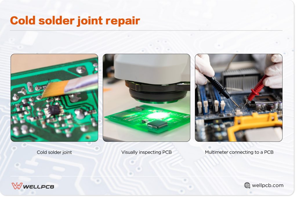 Cold solder joint repair