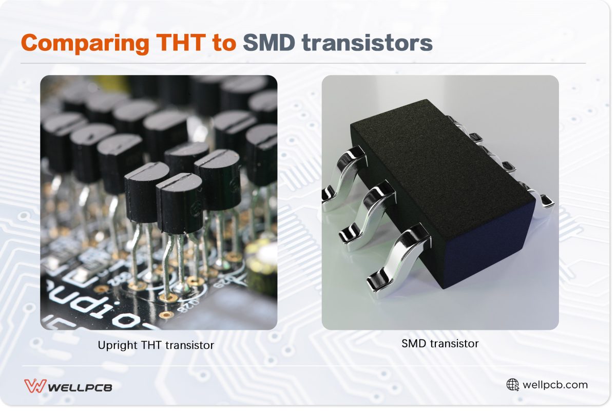 Comparing THT to SMD transistors