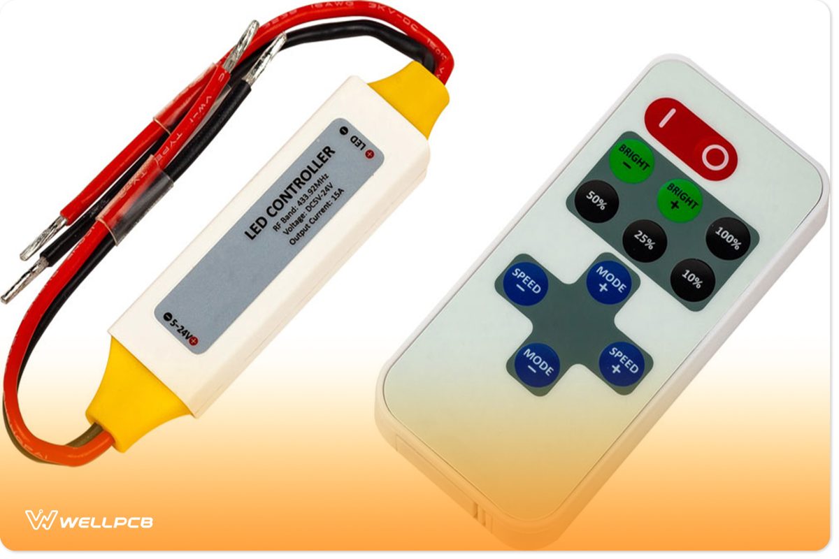 Controller for RGB LED with remote control.