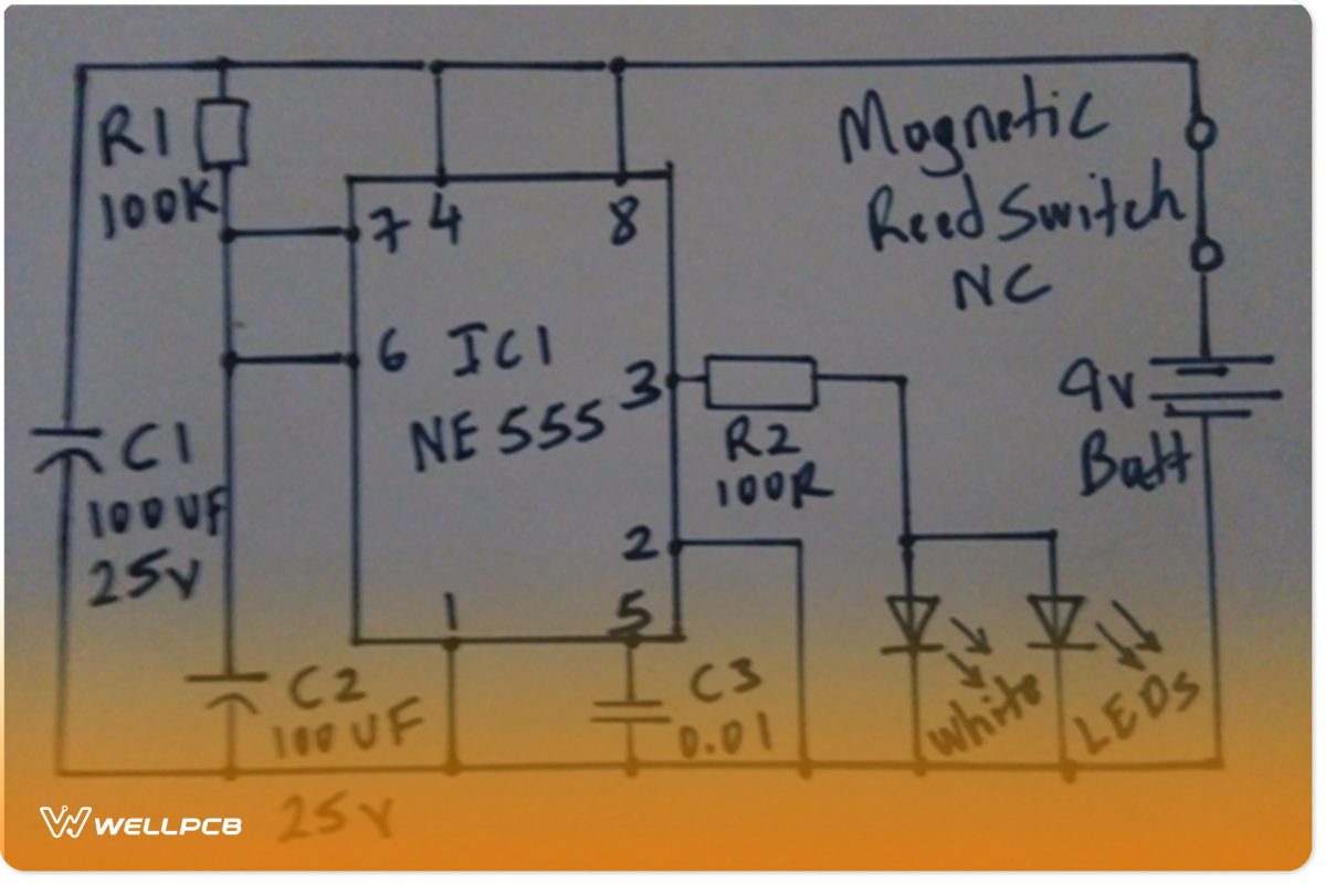 Cupboard Light switch diagram