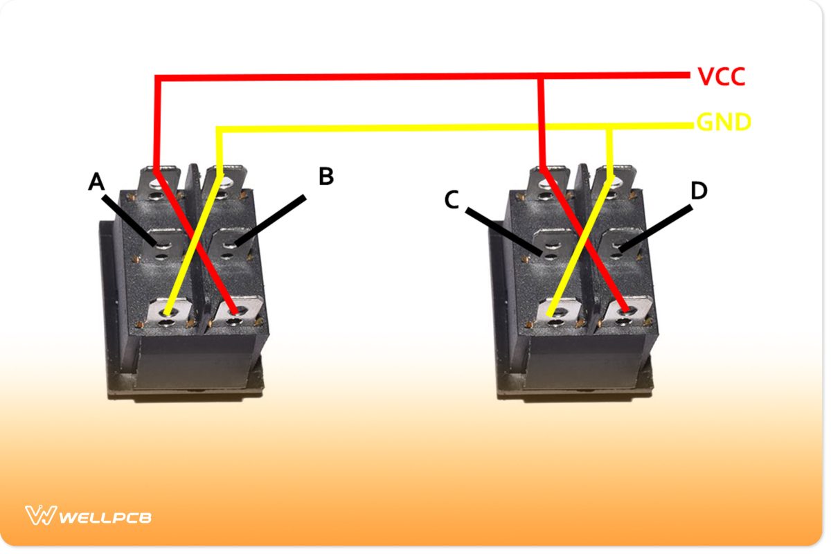 DPDT Switch Connection