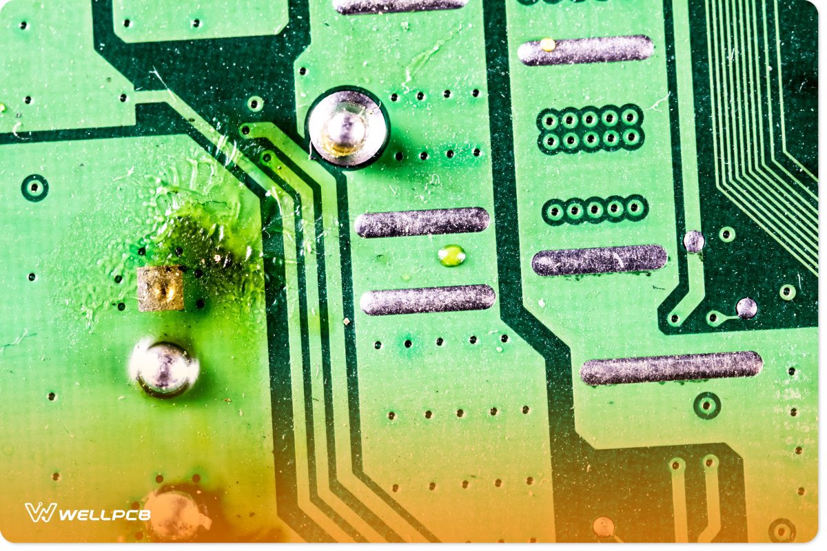 Damaged Plugholes of a PCB