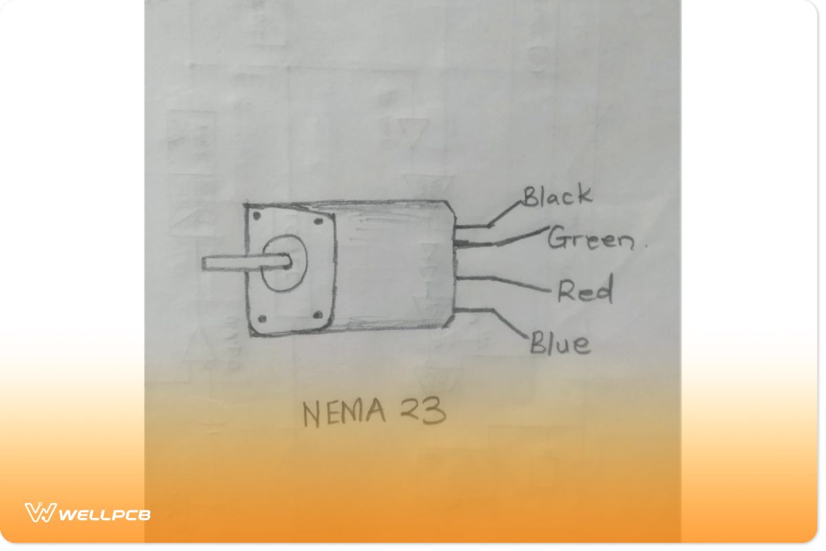 Diagrammatic representation of the NEMA 23-pin configuration