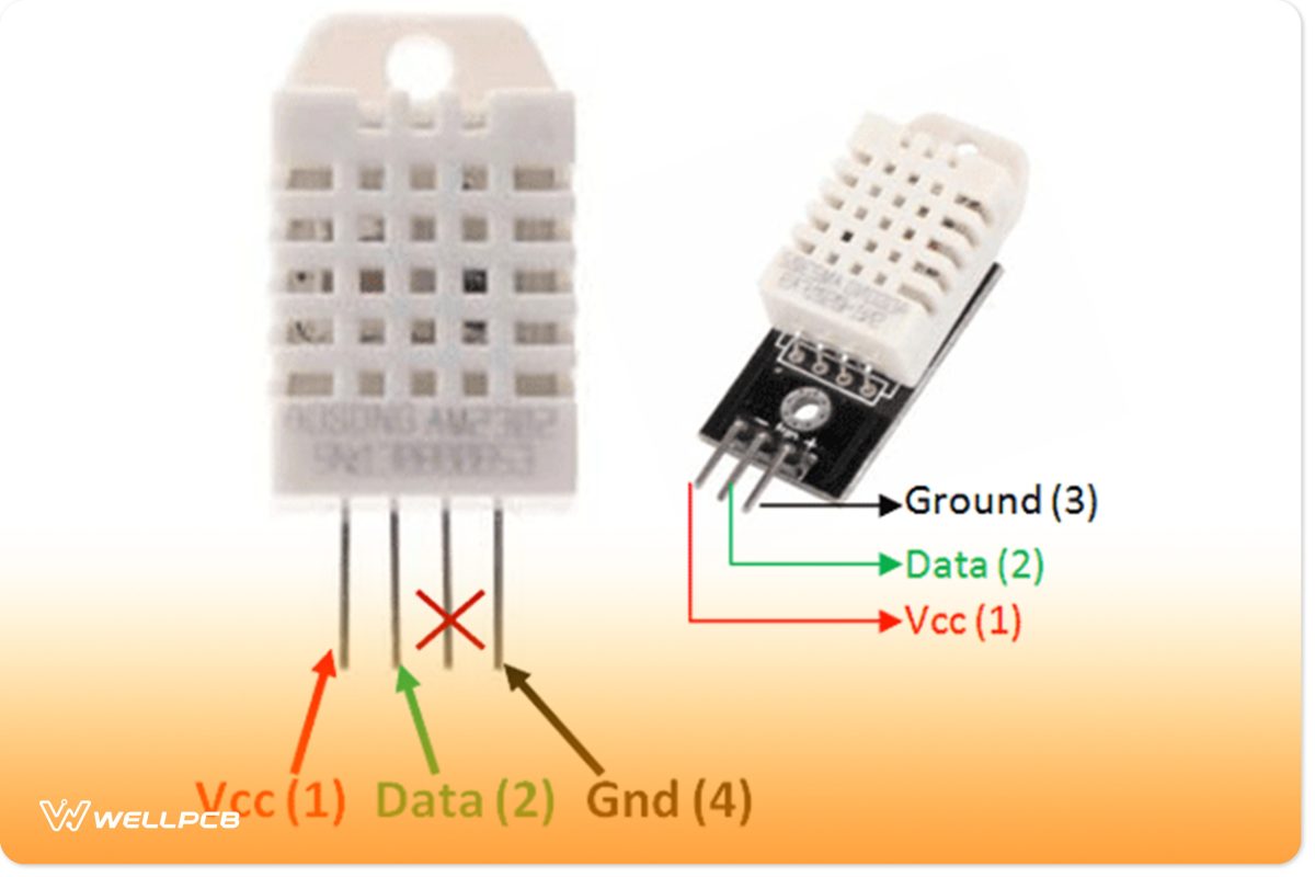 Difference Between DHT22 Sensor and Module