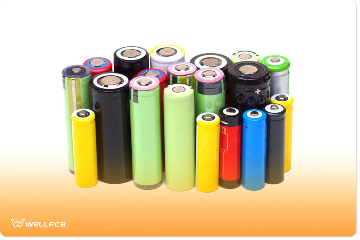 Different Sizes of Lithium-Ion batteries