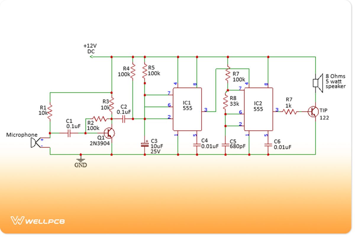 Dog repeller circuit diagram