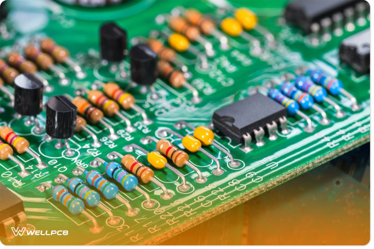 Electronic Components on a Circuit Board