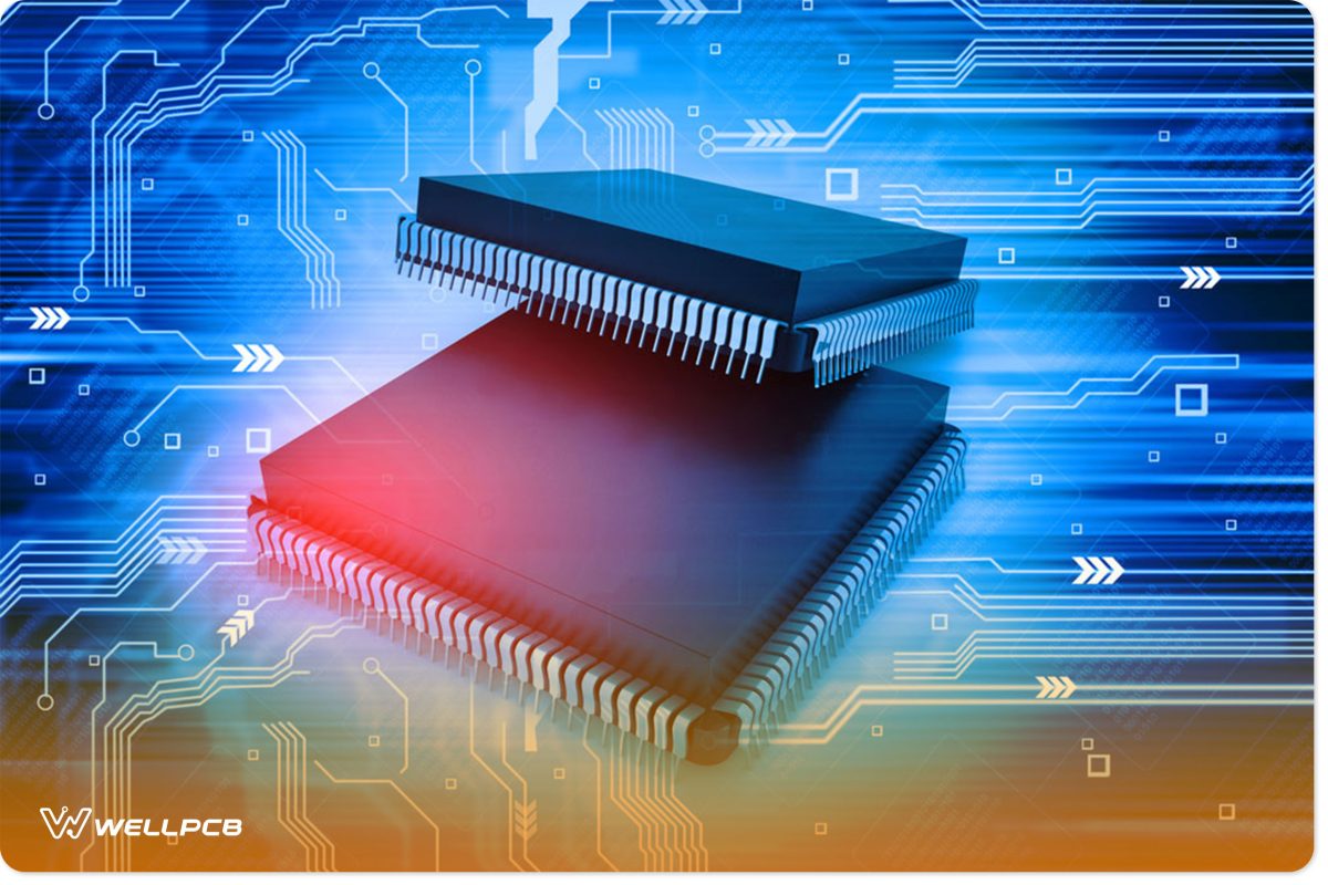 Electronic integrated circuit chip