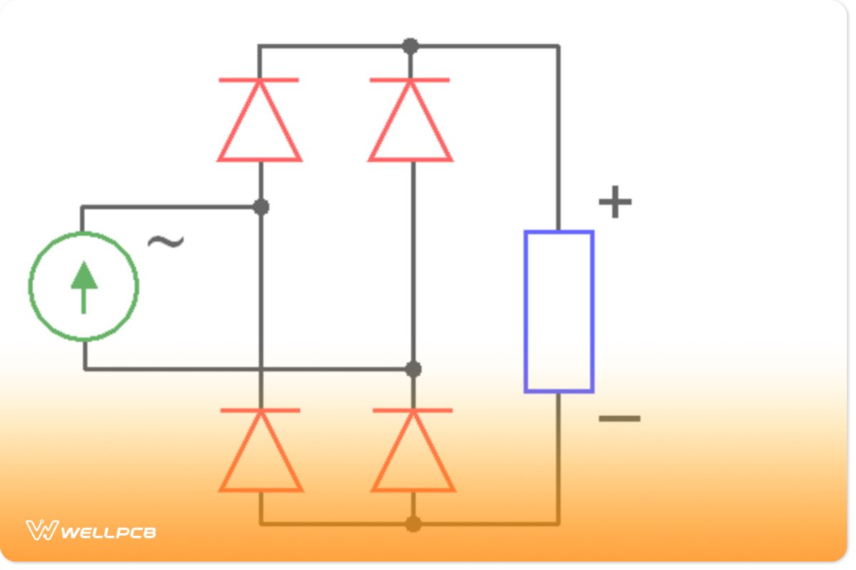 Full-wave rectifier diagram