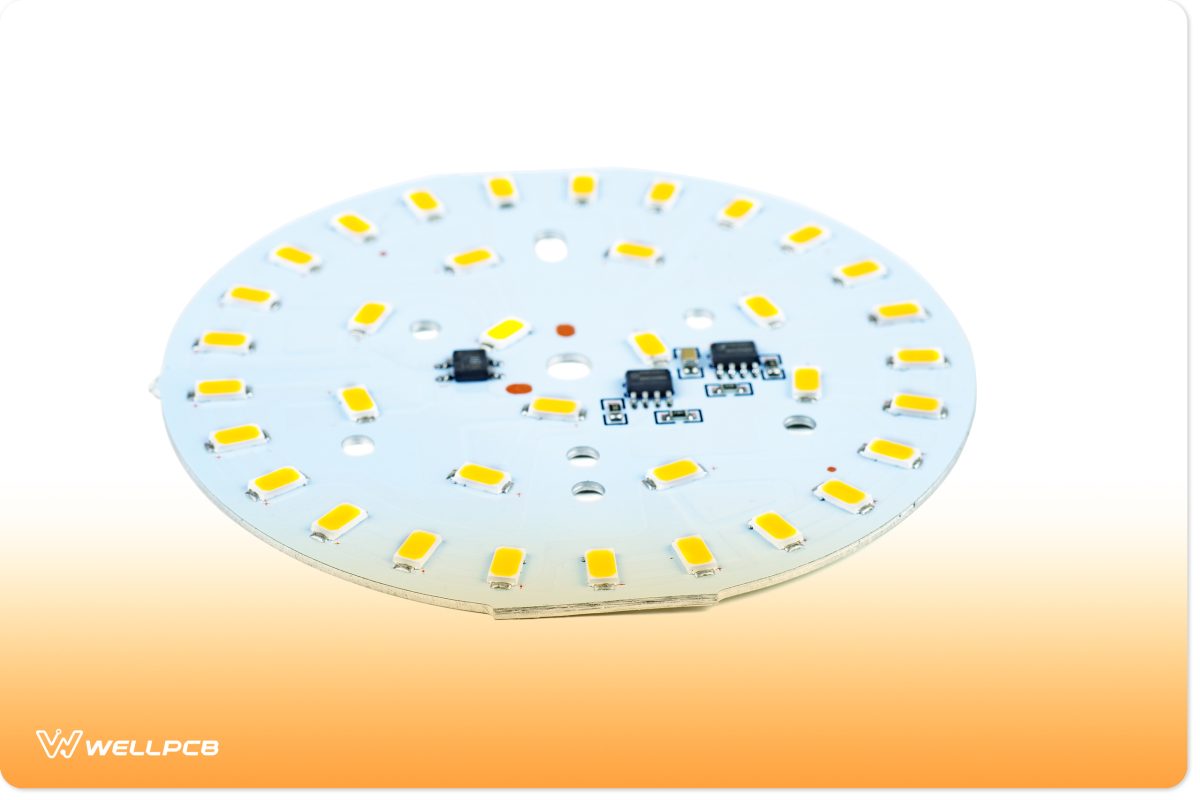 High-power SMD white lighting LED assembly