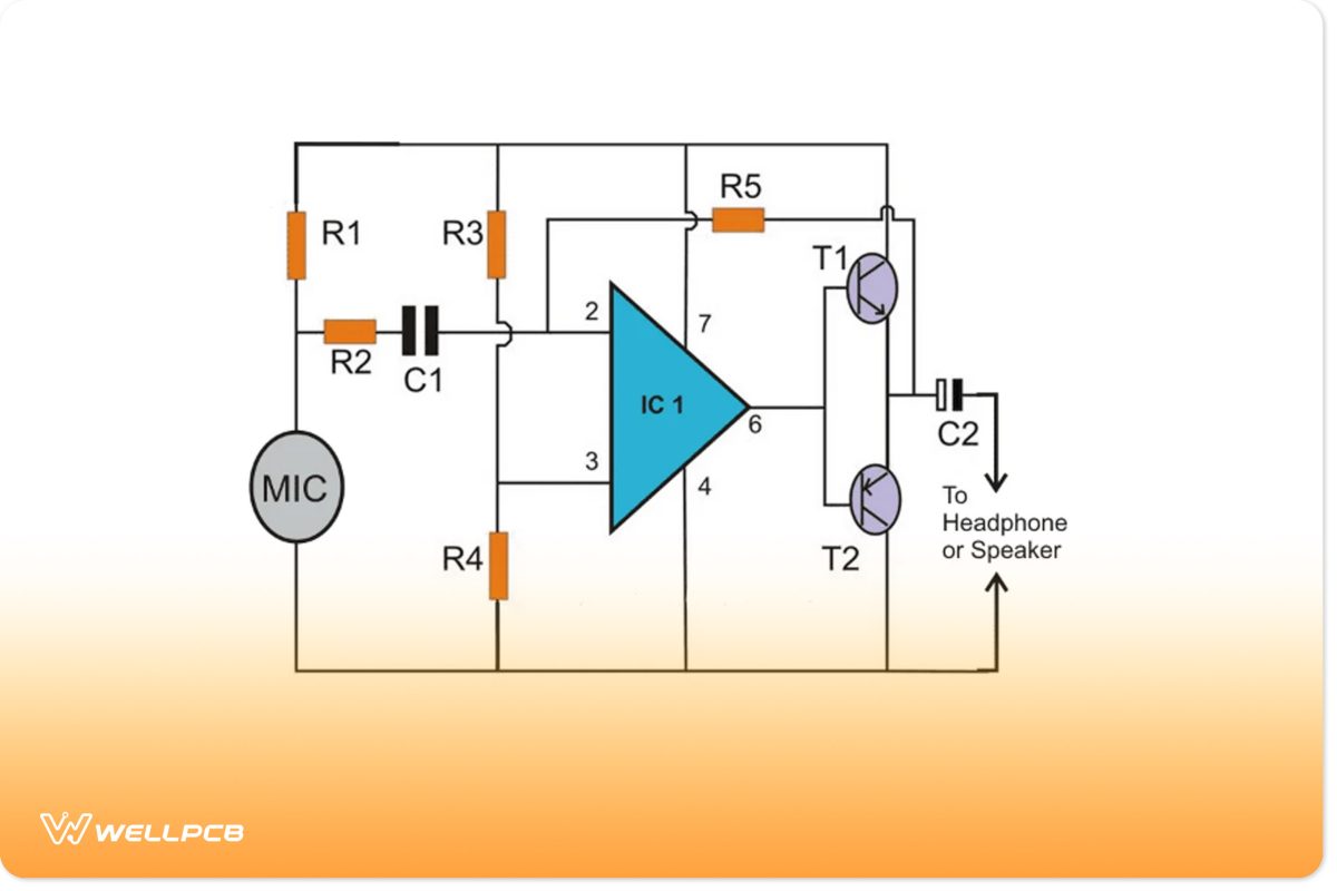 IC 741 Transmitter Using Wire Connection