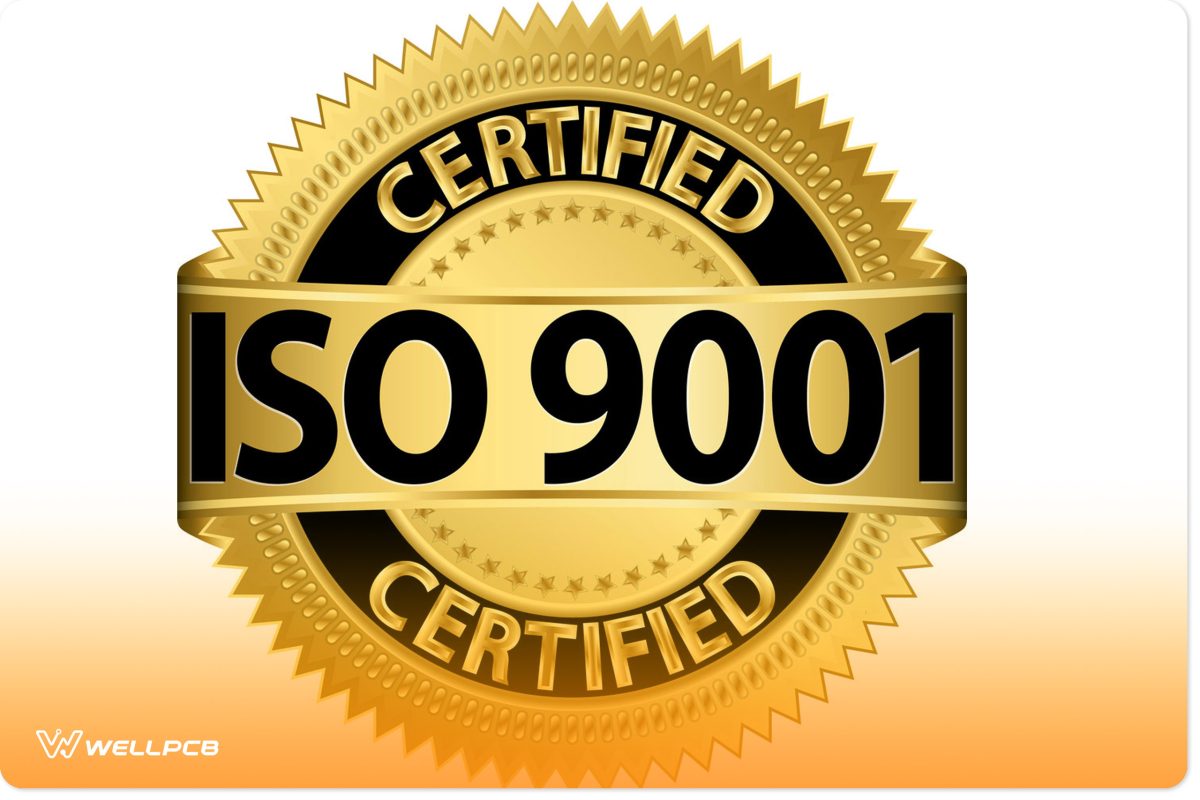 ISO 9001-certified golden label