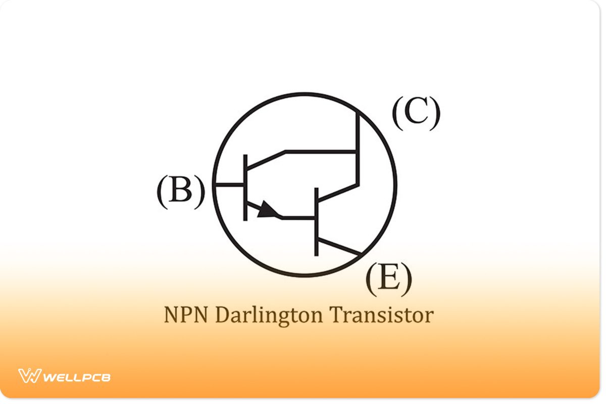 NPN Darlington transistor symbol