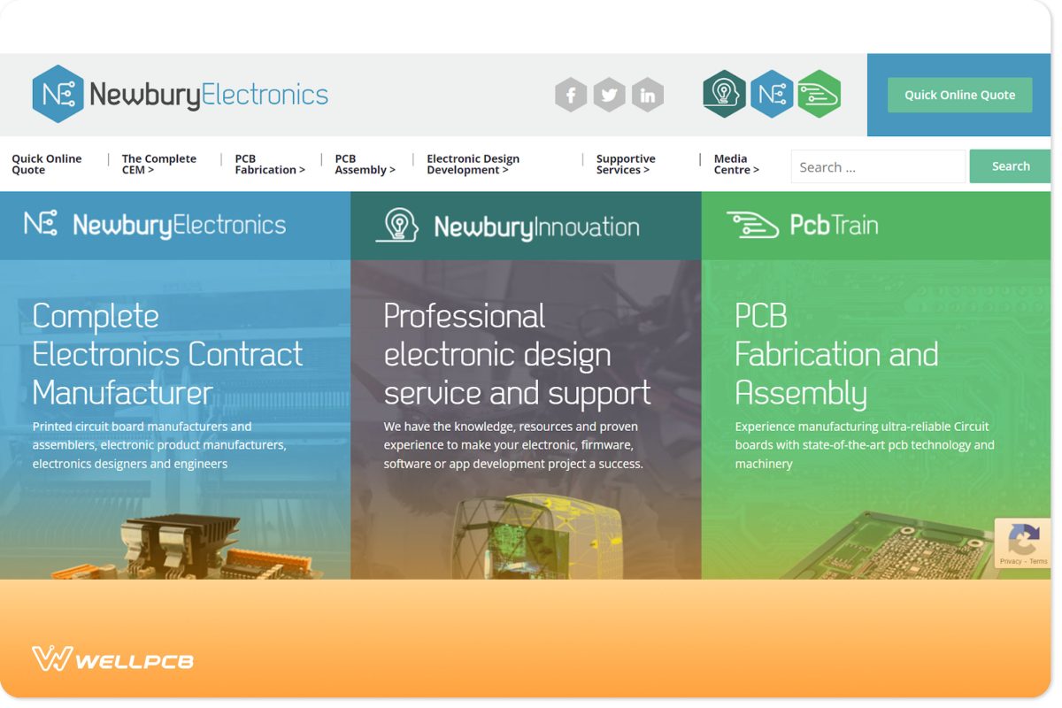 Newbury Electronics website