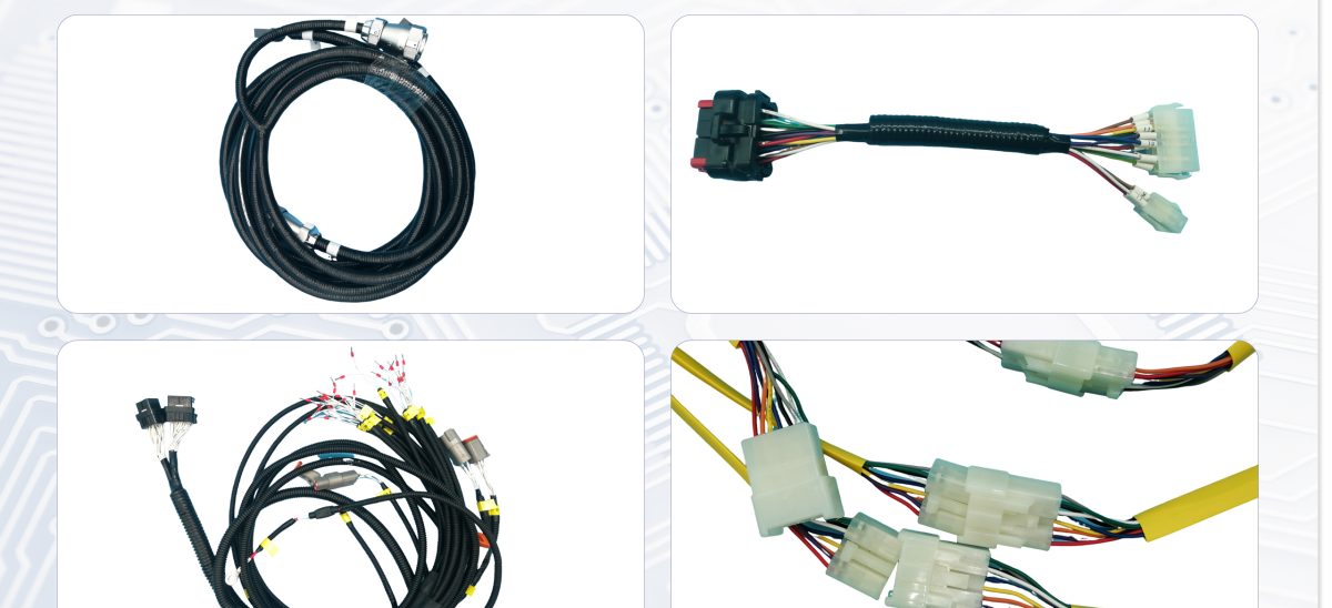 Our custom wiring harness products