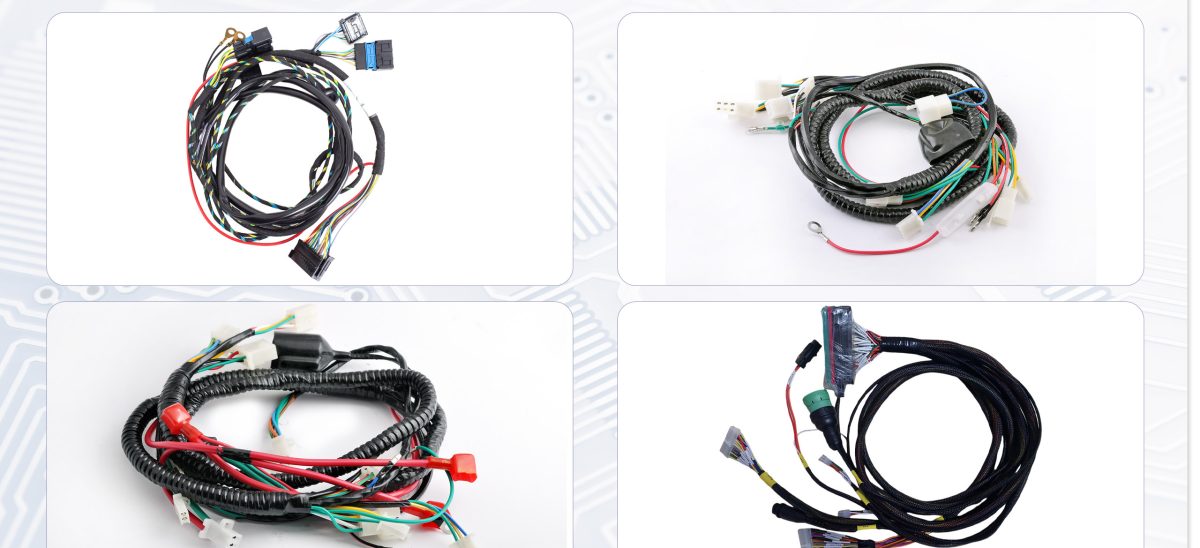 Our custom wiring harness products with high-performance materials