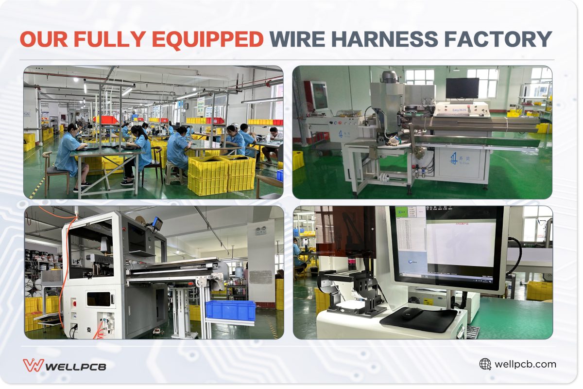 Our fully equipped wire harness factory