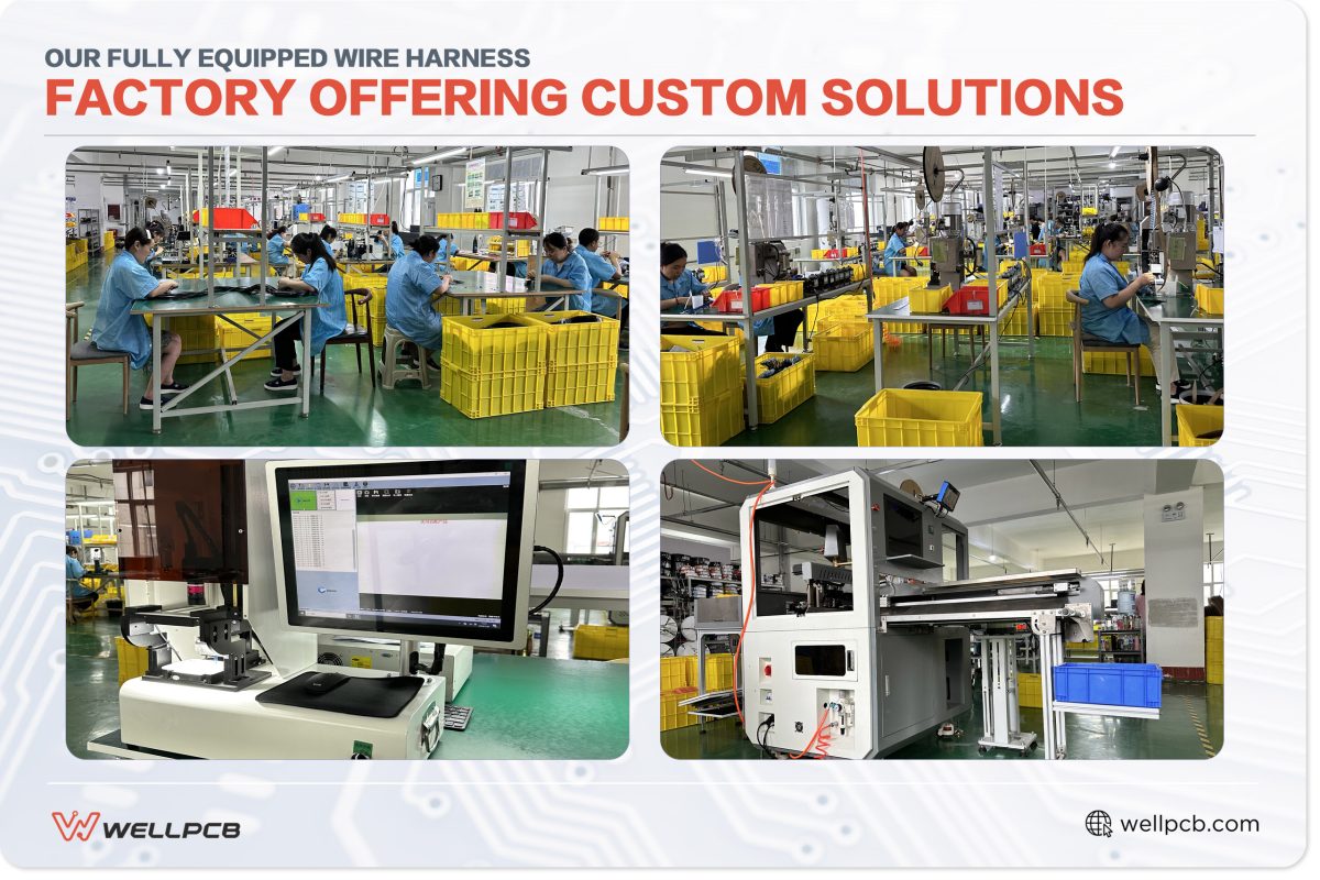 Our fully equipped wire harness factory offering custom solutions 