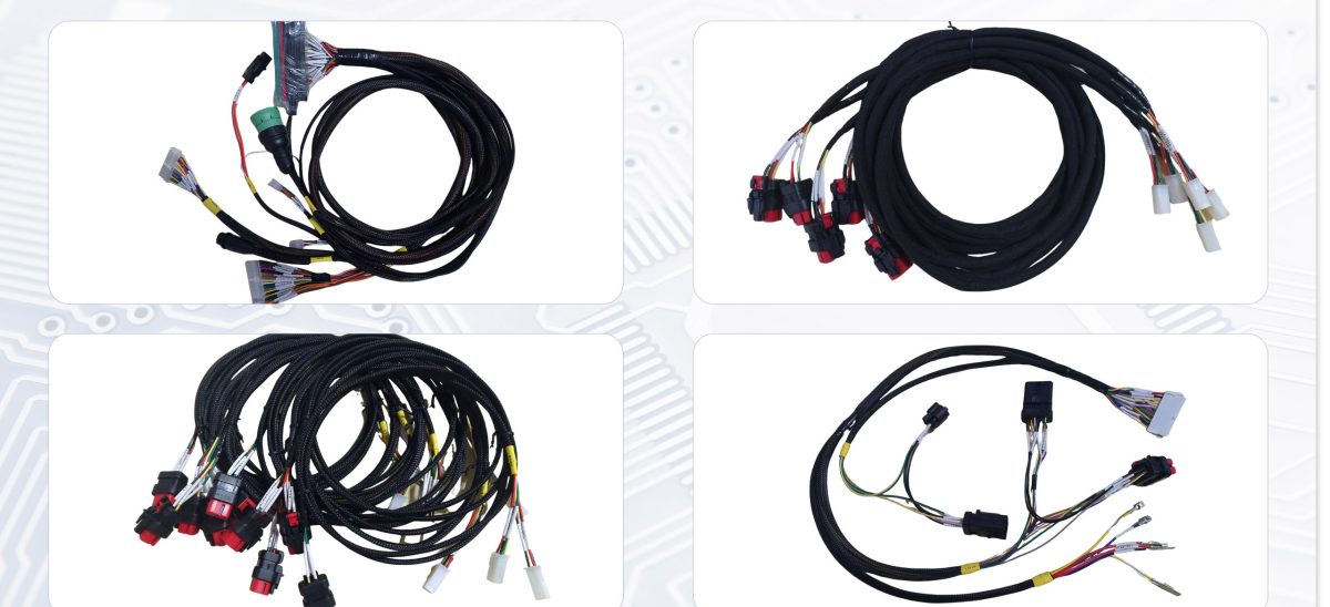 Our wiring harness products with custom components