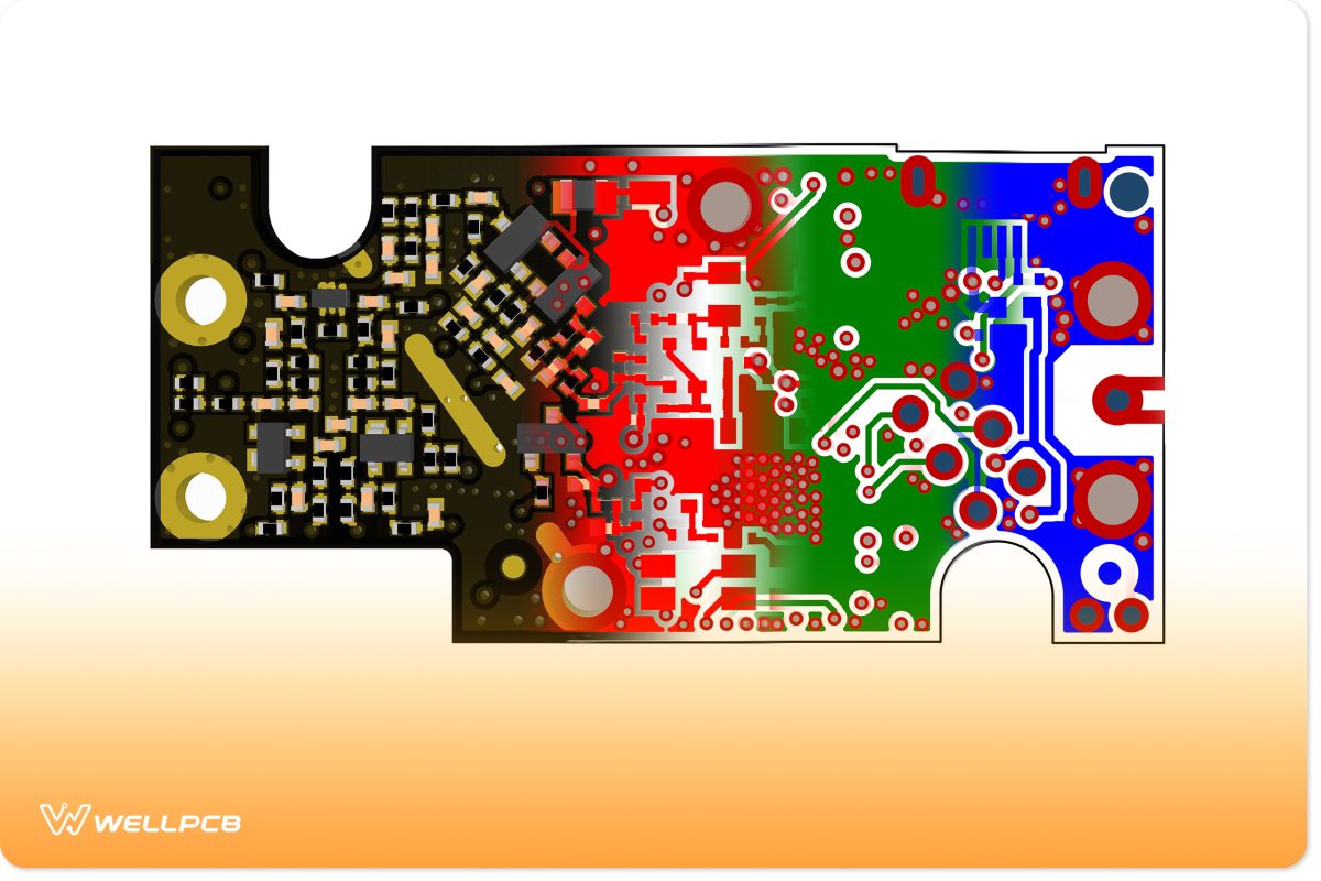 PCB design concept 3D PCB