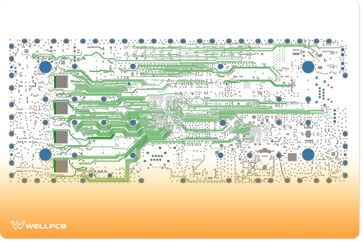 PCB layout routing