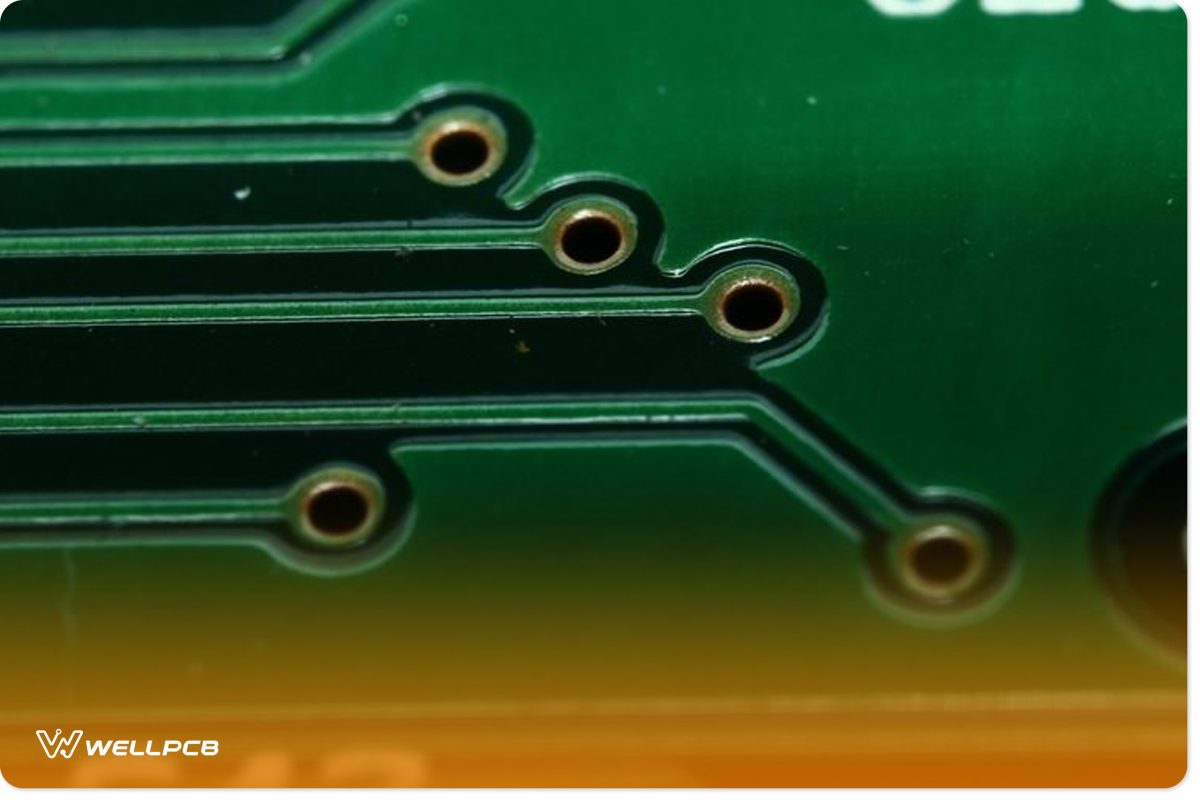 PCB with Traces